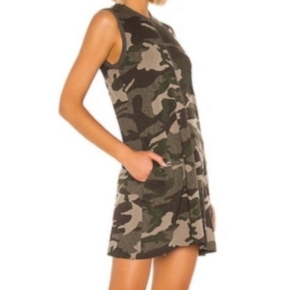 ATM Slub Jersey Camo Pima Cotton Dress - Picture 2 of 13